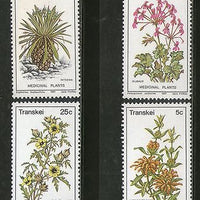 Transkei 1981 Medicinal Plants Flower Trees Flora Sc 32-35 MH # 4264