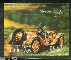 Bhutan 1971 Car Mercer USA Antique Automobiles Exotica 3D Stamp Sc 128h MNH 3257