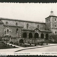 Spain 1960 Aviles Church of San Nicolás View Picture Post Card to Finland # 201