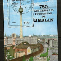 Nicaragua 1987 Anniversary of Berlin Building Sc C1154 M/s Cancelled ++ 2268