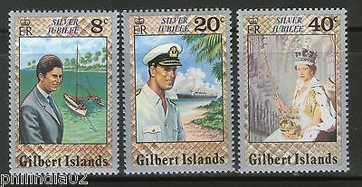 Gilbert Islands 1977 QE II Silver Jubilee Prince Charles Sc 293-5 MNH # 3430