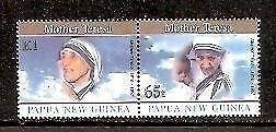 Papua New Guinea 1998 Noble Prize Winner Mother Teresa 2v MNH # 1390