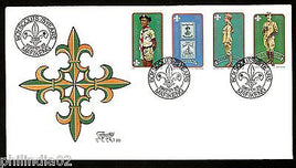 Bophuthatswana 1982 Boy Scouts Cadet Lord Baden Powell Sc 84-87 FDC # 16402