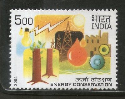 India 2004 Energy Conservation Science Phila-2099 MNH