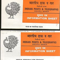 India 1983 Struggle for Freedom Mahatma Gandhi Phila-936a Hindi & English Blank Folder # 16083