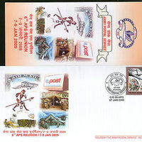 India 2009 Army Postal Service Reunion Computer Coat of Arms APO Cover # 18097D