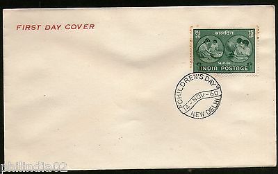 India 1960 Children's Day Phila-347 New Delhi Private FDC # B1388A