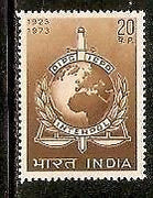 India 1973 50th Anniversary of Interpol Phila-590 MNH