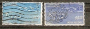 India 1958 Silver Jubilee of Indian Air Force Phila-332-33 Used Set