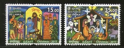 Sri Lanka 2017 Christmas Festival Religion Christianity Church MNH # 1111