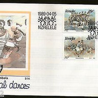 Venda 1989 Traditional Dances Painting Art Watercolours Sc 193-96 FDC # 16454