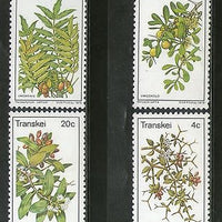 Transkei 1978 Edible Fruits Plants Flower Trees Flora Sc 28-31 MNH # 3332