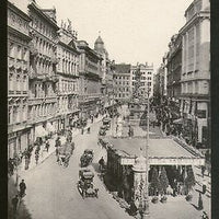 Austria Graben Street View Cars Wien Vienna Vintage Picture Post Card # PC29