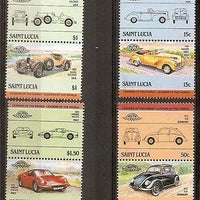 St. Lucia 1985 Motor Cars Automobile Transport 8v MNH # 3121