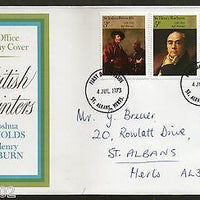 Great Britain 1973 British Painters Raeburn Reynolds Paintings Art 4v FDC # 7453