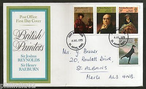 Great Britain 1973 British Painters Raeburn Reynolds Paintings Art 4v FDC # 7453