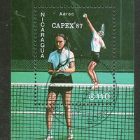 Nicaragua 1987 Double Partners Tennis Games Sport Sc 1631 S/s Cancelled ++1738