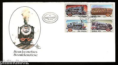 South Africa 1983 Steam Locomotives Railway Transport Sc 614-17 FDC # 16064