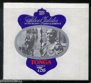 Tonga 1977 75s Queen Salote in Coronation Odd Shaped Die Cut Sc 396 MNH # 1717