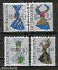 Liechtenstein 1966 Coat of Arms Lords of Trisun Vaistli Sc 411-14 MNH # 3245
