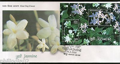 India 2008 Jasmine Flowers Fragrance Phila-2352 M/s on FDC