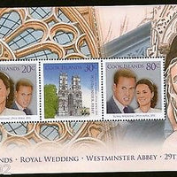 Cook Islands 2011 William & Kete Middleton Royal Wedding M/s Sc 1366a MNH #16482