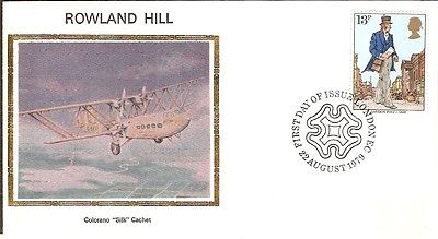 Great Britain 1979 Sir Rowland Hill Colorano Silk Cover # 5043