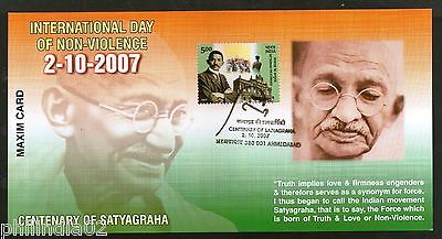 India 2007 Mahatma Gandhi International Day of Non-Violence Max Card # 6205