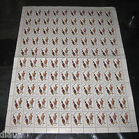 Nepal 1983 Music Musical Instrument Sarangi Full Sheet of 100 Stamps MNH # 10602