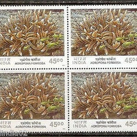 India 2001 Corals in India Marine Life Phila-1843 BLK/4 MNH