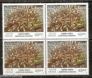 India 2001 Corals in India Marine Life Phila-1843 BLK/4 MNH