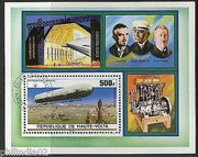 Burkina Faso Upper Volta 1976 Zeppelin Graf Dr. Durr Dr. Eckener Boden Sc C237 M/s  Cancelled # 7750