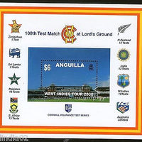 Anguilla 2000 100th Test March at Lord's Cricket Ground Sc 1018A M/s MNH # 6189