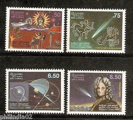 Sri Lanka 1986 Hally Comet Edmond Halley Comet God Sun Zodiac Signs 4v MNH #2755
