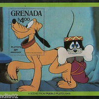 Grenada 1981 Walt Disney Pluto Dog Cartoon Cinema M/s Sc 1032 MNH # 7723