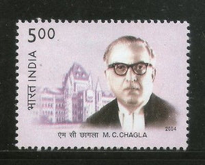 India 2004 Justice M. C. Chagla Statesman Phila-2070 MNH