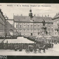 Austria Hofburg Courtyard With wach Wien Vienna Vintage Picture Post Card # PC41