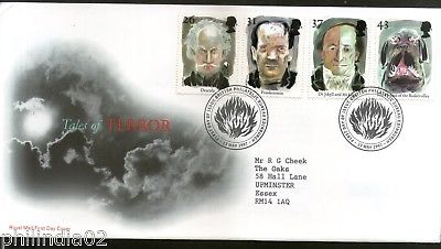 Great Britain 1997 Tales of Terror Stories and Legends Europa Film 4v FDC # F86