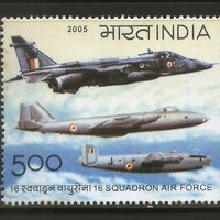 India 2005 Squadron Air Force Aviation Transport Phila-2160 MNH