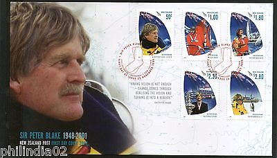 New Zealand 2009 Sir Peter Blake Yachtsman Antactica Polar Penguin Ship FDC