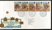 Great Britain 1989 The Lord Mayor’s Show London Story Flag 5v FDC # F24