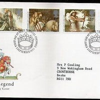 Great Britain 1985 Arthurian Legends Art Drama 4v FDC #F130
