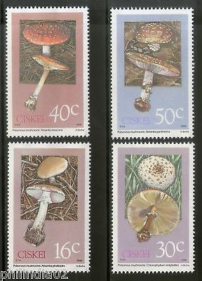 Ciskei 1988 Poisonous Mushrooms Fungi Plant Tree Sc 127-30 MNH # 2713