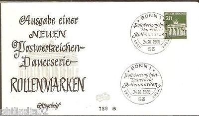 Germany 1966 Brandenburg Gate Architecture Sc 953 Cover