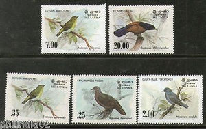 Sri Lanka 1983-88 Birds Dove Pigeon Sc 691-94,877 MNH # 2393