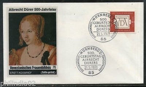 Germany 1971 Albrecht Durer Painter Painting Sc 1070 Profile Cachet FDC # 12647