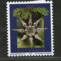 Switzerland 2001 Christmas Festival Star 1v MNH # 2478
