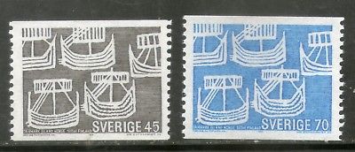 Sweden 1969 Five Ancient Ships Transports 2v MNH # 4133
