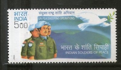 India 2004 Indian Army in UN Peace Keeping Operation Military Phila-2083 MNH