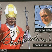 Antigua & Barbuda 2010 Pope John Paul II Betification Sc 3133 M/s MNH # 12889